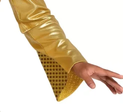 Costume da discoteca dorato da uomo