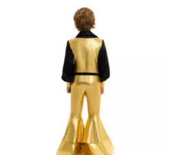 Costume da discoteca dorato per ragazzo