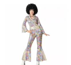Costume da discoteca multicolore per donna