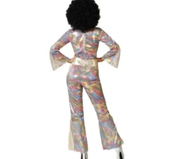 Costume da discoteca multicolore per donna