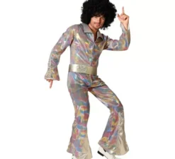 Costume da discoteca multicolore per uomo