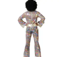 Costume da discoteca multicolore per uomo