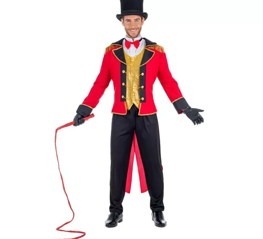 Costume da Domatore rosso per uomo
