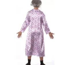 Costume da donna anziana o nonna con sorpresa per uomo. Include tuta e vest