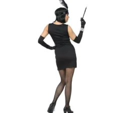Costume da donna Charleston anni '20 con frange e glitter