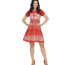 Costume da donna flirty all'uncinetto rosso