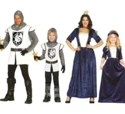 Costume da donna medievale blu