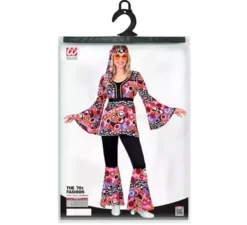 Costume da donna svasato Bubbles rosa anni '70