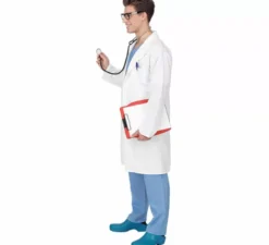Costume da dottore con camice per uomo