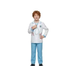 Costume da dottore con identificazione per bambino