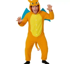 Costume da drago arancione per uomo