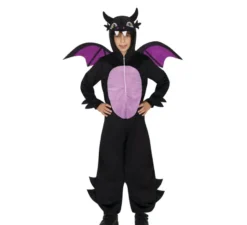 Costume da drago nero per ragazzi