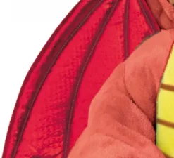 Costume da drago rosso con ali per bebè