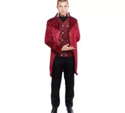 costume da duca inglese bordeaux per uomo