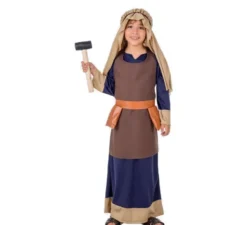 Costume da Ebreo marrone e azzurro per bambino