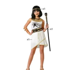 Costume da egiziana bianca per bambina