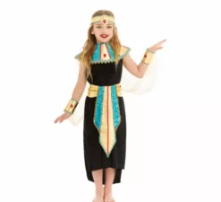 Costume da egiziana nera per bambina