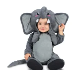Costume da elefante con orecchie mobili per neonati e bambini