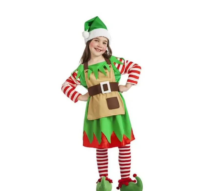 Costume da Elfa natalizia per bambina