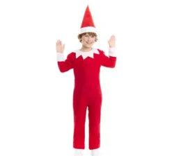 Costume da elfo cattivo o maglia con cappello per bambini