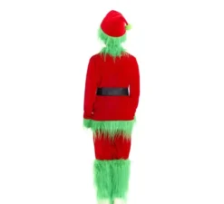 Costume da elfo scontroso di Natale verde per bambino