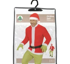 Costume da elfo scontroso di Natale verde per uomo
