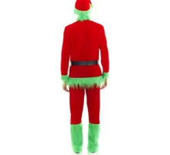 Costume da elfo scontroso di Natale verde per uomo