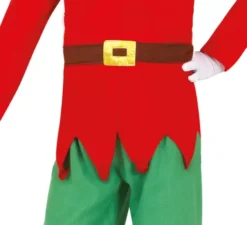 Costume da elfo verde e rosso per bambini