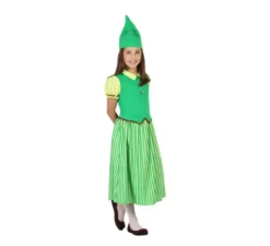 Costume da Elfo verde irlandese per bambina