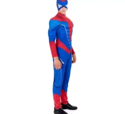 Costume da eroe da ragno blu comico da uomo