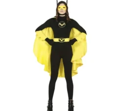 Costume da Eroina Oscura con mantello giallo per teenager