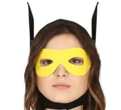 Costume da Eroina Oscura con mantello giallo per teenager