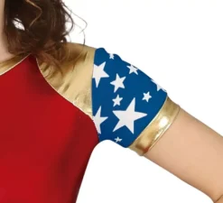 Costume da eroina stella rossa e blu per adolescenti