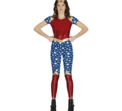 Costume da eroina stella rossa e blu per adolescenti