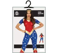 Costume da eroina stellata per donna