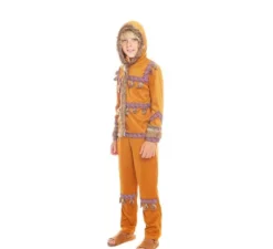 Costume da eschimese arancione per bambino