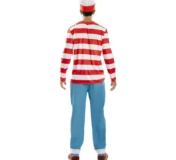 Costume da escursionista a righe da uomo
