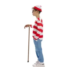 Costume da escursionista a righe per bambini