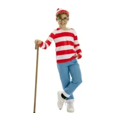 Costume da escursionista a righe per bambini