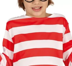 Costume da escursionista con camicia a righe per ragazzi