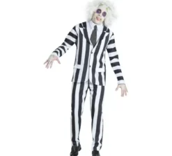 Costume da Fantasma a Righe larghe per uomo