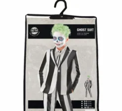 Costume da fantasma a righe per bambino
