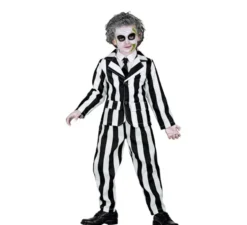 Costume da fantasma a strisce per bambini