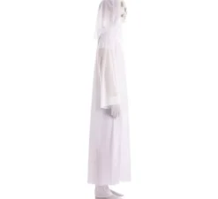 Costume da fantasma bianco con maschera per uomo