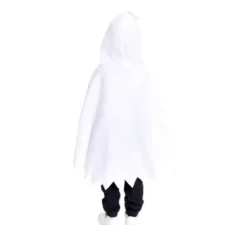 Costume da fantasma bianco o poncho con cappuccio per neonati e bambini