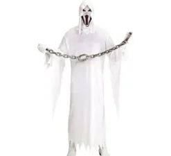 Costume da fantasma bianco per uomo