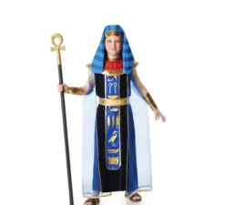 Costume da faraone egiziano blu per bambini