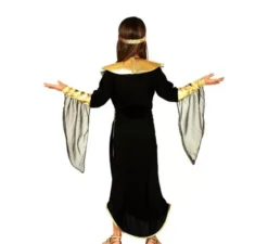 Costume da faraone egiziano nero per bambina