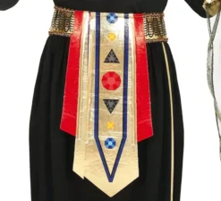 Costume da faraone egiziano nero per bambina