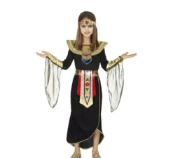 Costume da faraone egiziano nero per bambina